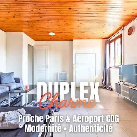 Duplex Charme - 20 Min Paris & Proche Gare Apartment